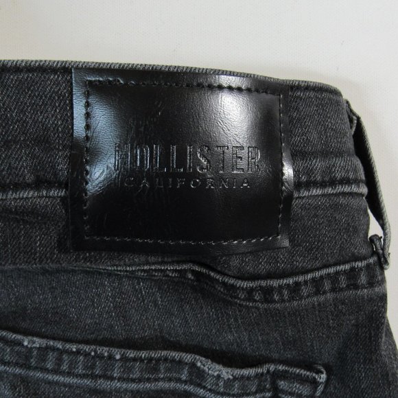 Hollister Epic Flex Men's Washed Black Slim Straight Jeans Size W30 L30 - Picture 7 of 14